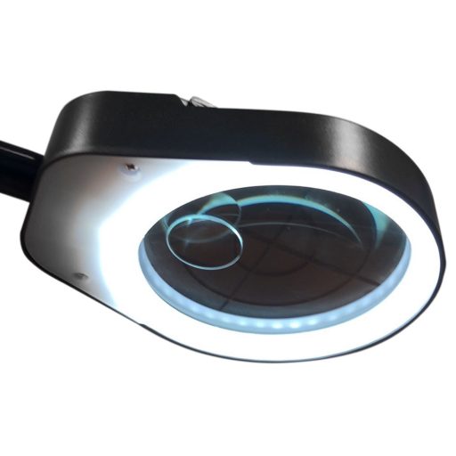 Zvětšovací sklo k desce stolu, s 2 čočkami a LED osvětlením
