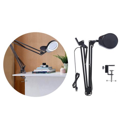 Zvětšovací sklo k desce stolu, s 2 čočkami a LED osvětlením