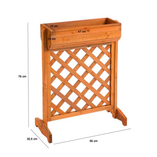 Dřevěný zahradní květinový box