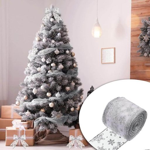 Vánoční páska s 250 LED diodami, stříbrný, 25 m 