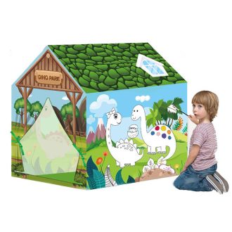 Hrací stan na zbarvení ve více typech-dinozaur