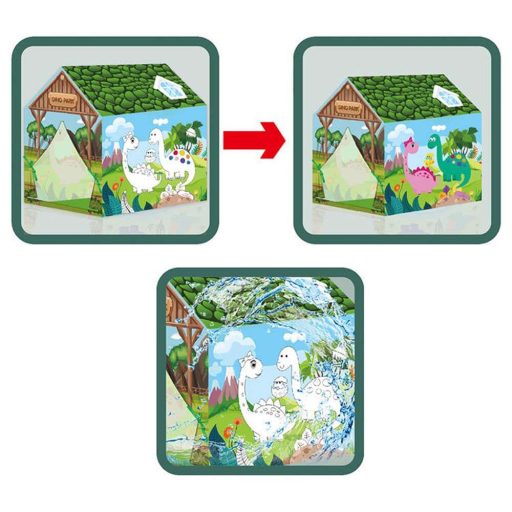 Hrací stan na zbarvení ve více typech-dinozaur