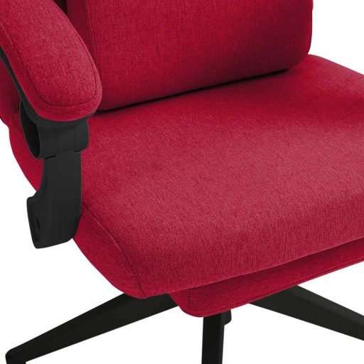 Otočná kancelářská židle s opěrkou hlavy burgundská