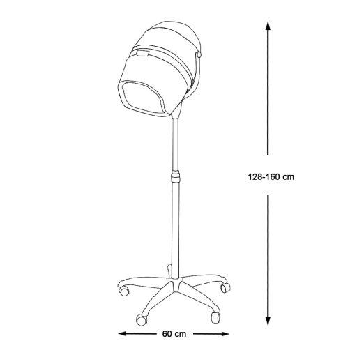 Sušící helma se stojanem