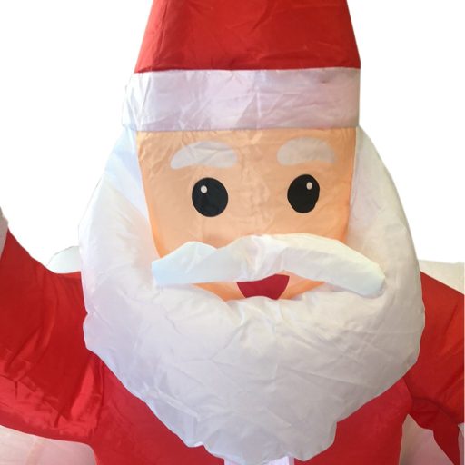 Vánoční nafukovací figurky - Mikuláš v komíně