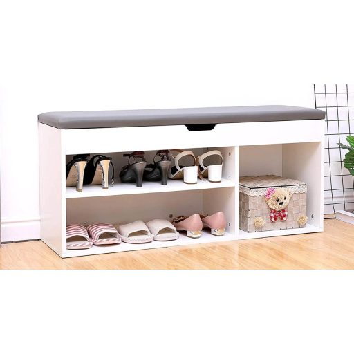 Botník na odkládání obuvi i na sednutí s polstrovaným sedákem