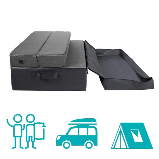 Přenosná skládací matrace, 100*190*10 cm