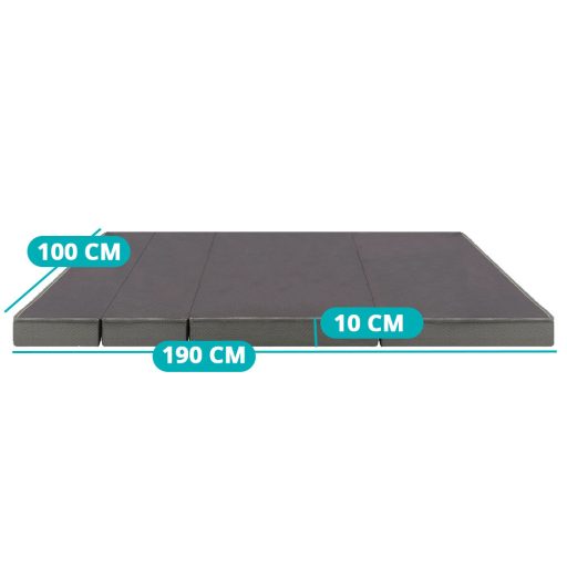 Přenosná skládací matrace, 100*190*10 cm