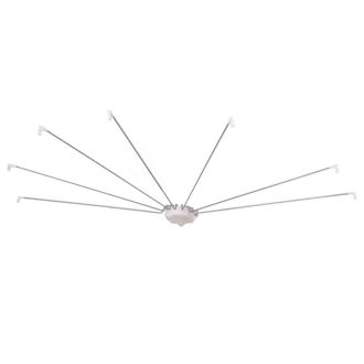 Držák sprchového závěsu ve tvaru deštníku