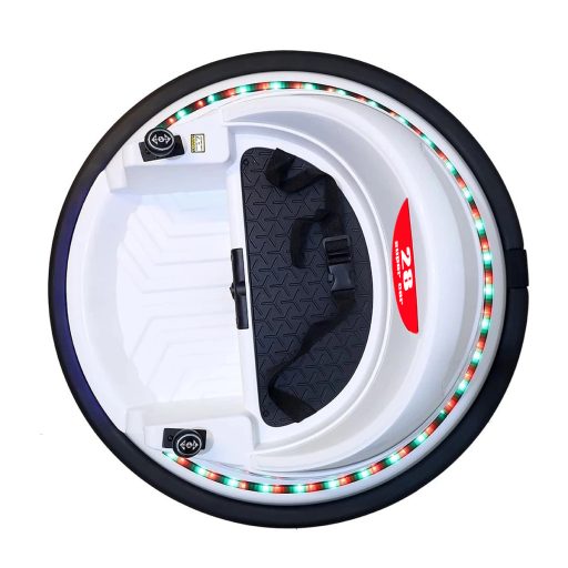 Elektrický dětský dodgem, 6V, s baterií, dálkovým ovládáním, bílý