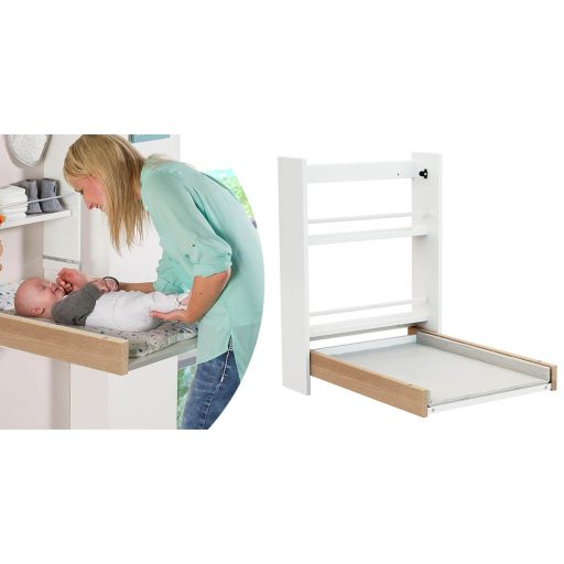 Závěsný přebalovací pult sklopný