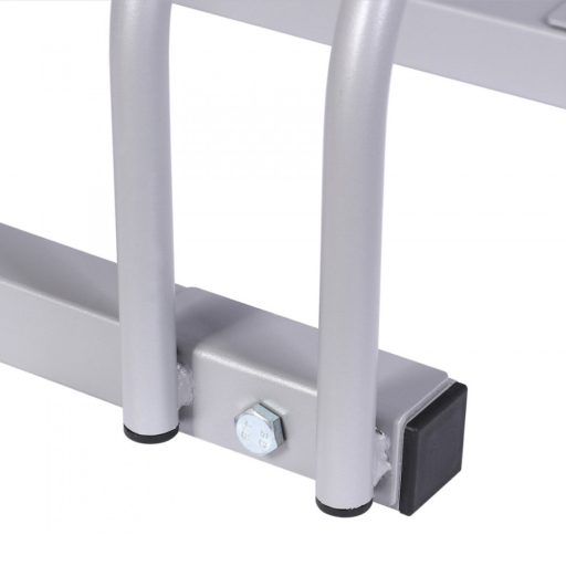 Venkovní úschovna kol pro 4 jízdní kola, stříbrná