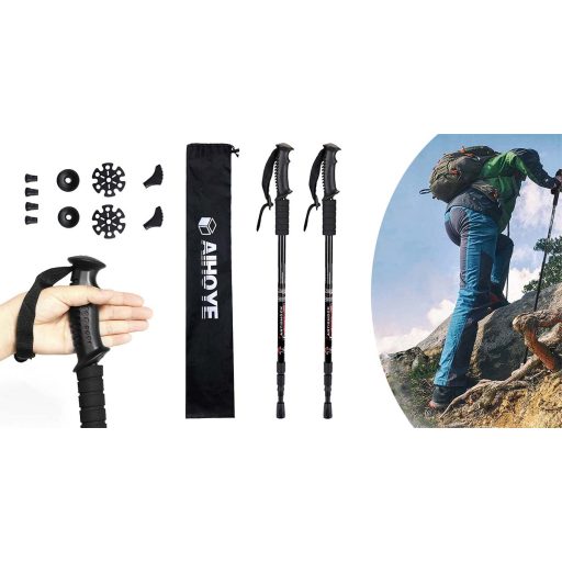 Teleskopická vycházková hůl, 1 pár