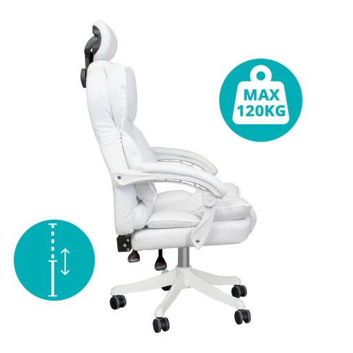 Ředitelská otočná židle LUX, ve více barvách-bílá