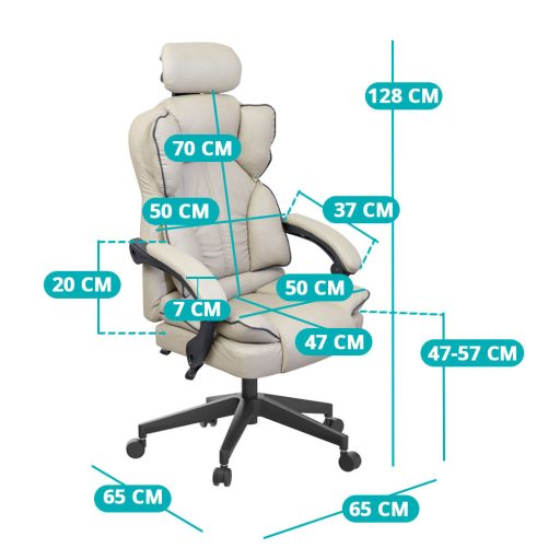 Ředitelská otočná židle LUX, ve více barvách-šedá