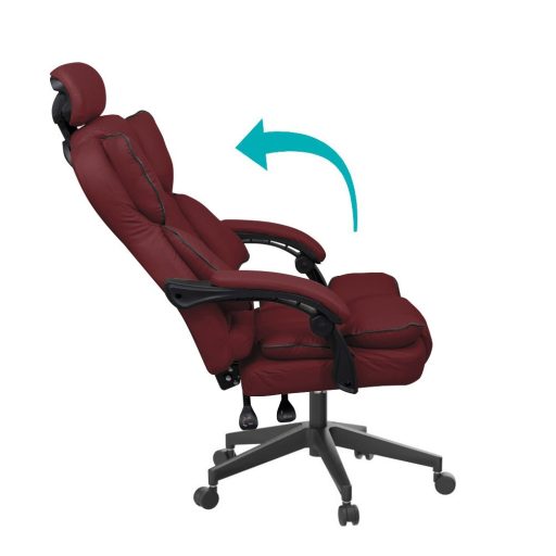 Ředitelská otočná židle LUX, ve více barvách, burgundská