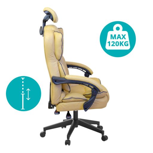 Ředitelská otočná židle LUX, ve více barvách, béžová