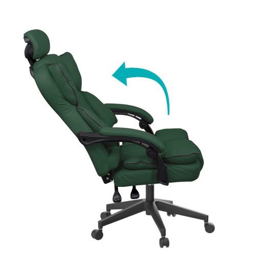 Ředitelská otočná židle LUX, ve více barvách, tmavozelený