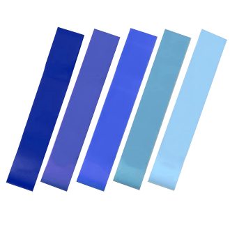 Gumové pásy na cvičení, 5 ks ve více typech - modré