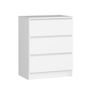 Komoda se 3 zásuvkami bílá 60*77*40 cm