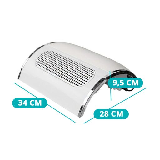 Elektrická odsávačka prachu na nehty se 3 ventilátory