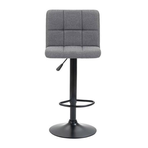 2 látkové barové židle ve více barvách-jasnošedá