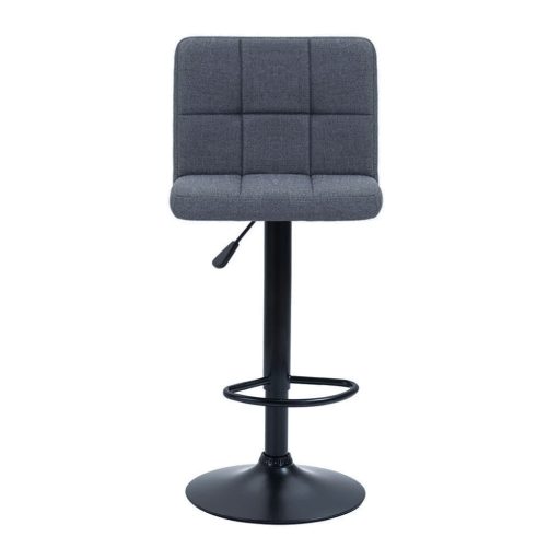 2 látkové barové židle ve více barvách, tmavě šedá