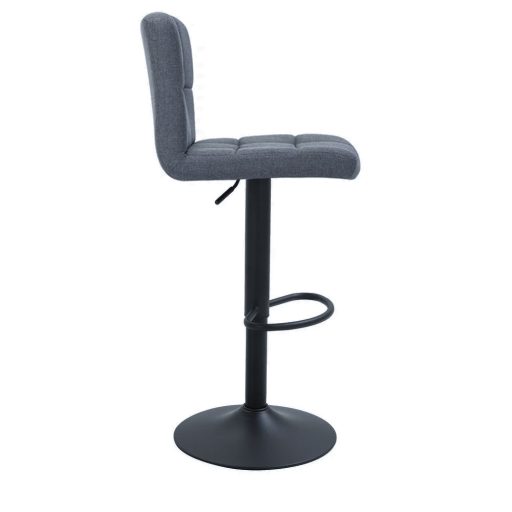 2 látkové barové židle ve více barvách, tmavě šedá