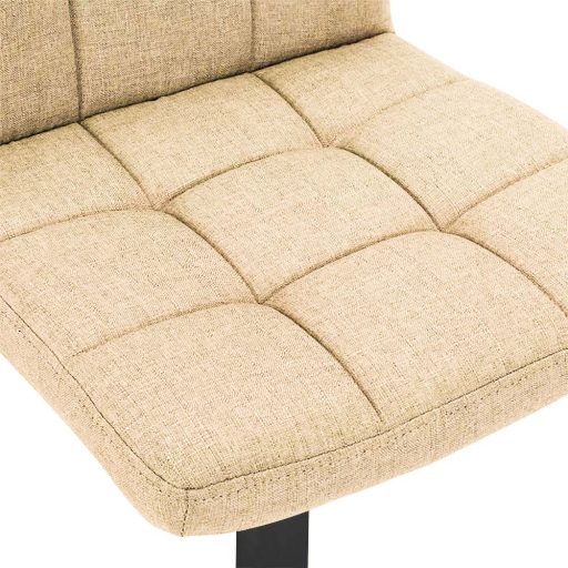 2 látkové barové židle ve více barvách, béžový