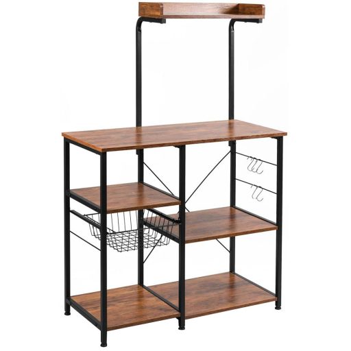 Praktický a stylový regál s košíkem