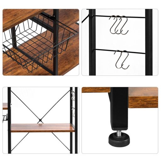 Praktický a stylový regál s košíkem