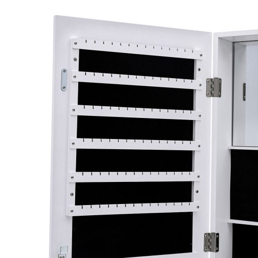 Otočný držák na šperky a tašky se zrcadlem po celé délce