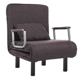 Rozkládací křeslo 2v1 ve více barvách-hnědé