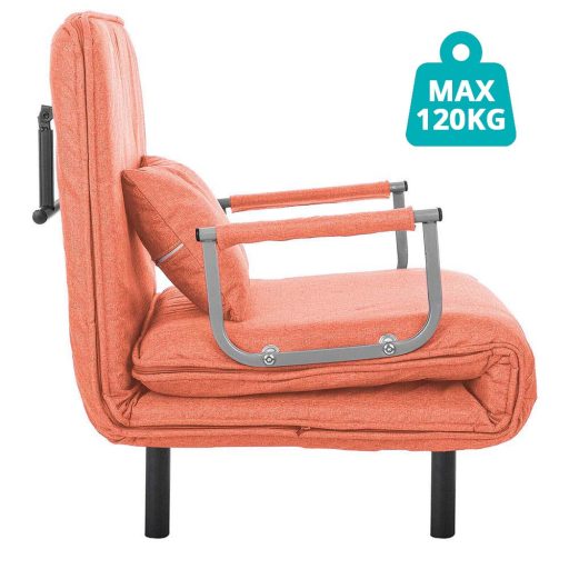  Rozkládací křeslo 2v1 ve více barvách-oranžové