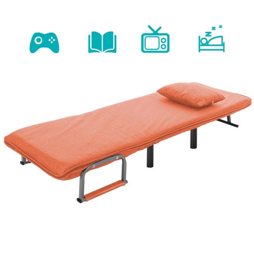  Rozkládací křeslo 2v1 ve více barvách-oranžové