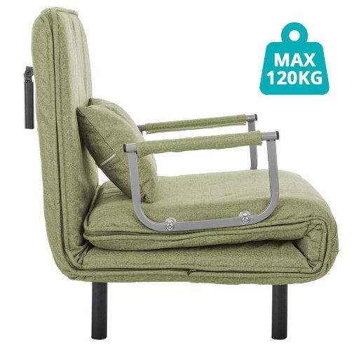 Rozkládací křeslo 2v1 ve více barvách-zelené