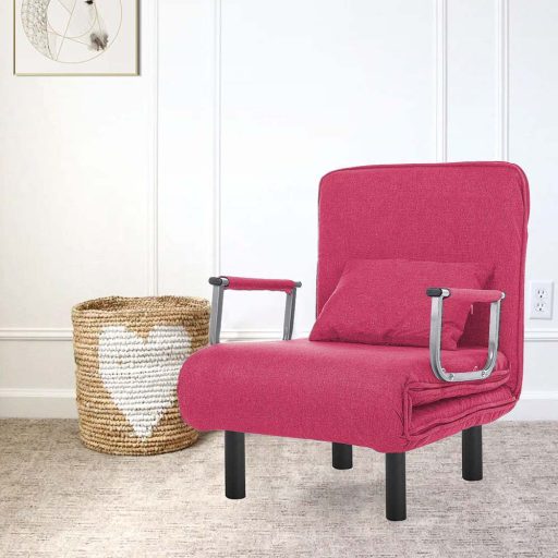 Rozkládací křeslo 2v1 ve více barvách-bordó