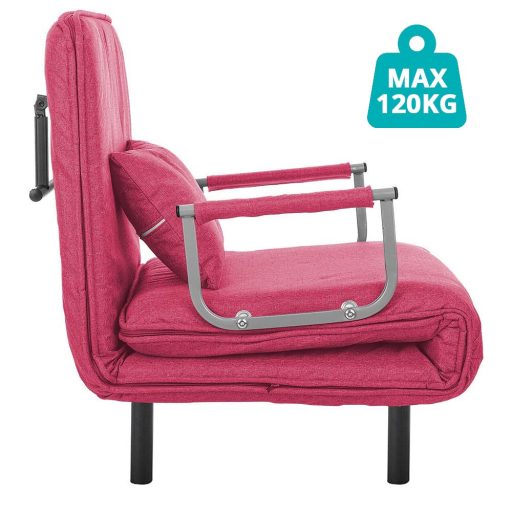Rozkládací křeslo 2v1 ve více barvách-bordó