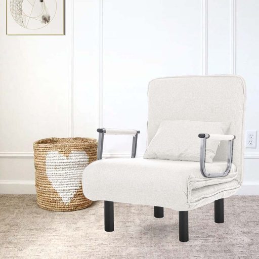 Rozkládací křeslo 2v1 ve více barvách-béžové