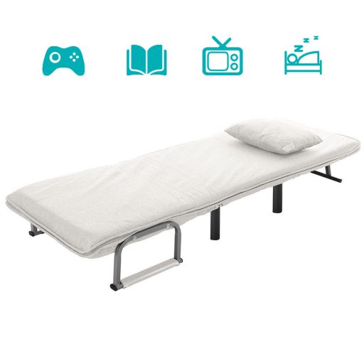 Rozkládací křeslo 2v1 ve více barvách-béžové