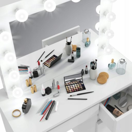 Barcelona toaletní stolek, ve více barvách, bílá