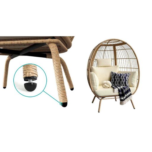 Proutěné křeslo s polštáři