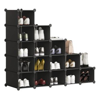 Variabilní úložná kostka 15 ks, černá