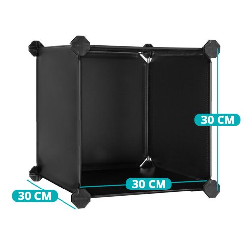 Variabilní úložná kostka 15 ks, černá