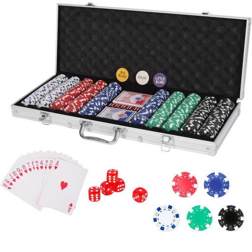 500 dílná pokerová sada v hliníkové tašce