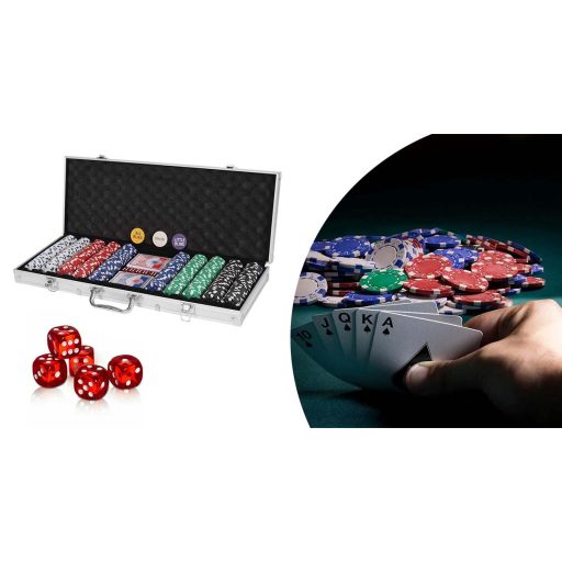 500 dílná pokerová sada v hliníkové tašce