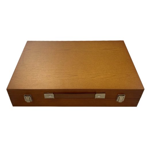 174dílná sada na malování a kreslení v praktické dřevěné dárkové krabičce