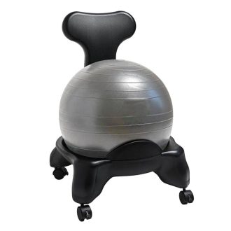 Posilovací židle s míčem 55 cm