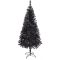 Černý umělý vánoční stromek, 120cm 230 větví