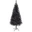 Černý umělý vánoční stromek, 120cm 230 větví